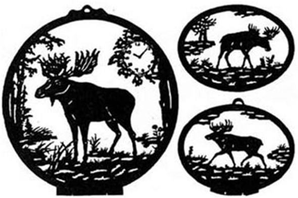 Wildwood Designs Moose Clock/Silhouettes Scroll Saw Plan