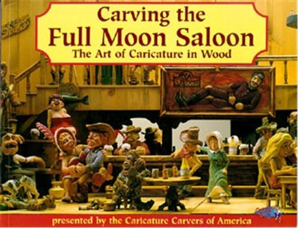 Showing carved character on the front cover of Carving Full Moon Saloon.