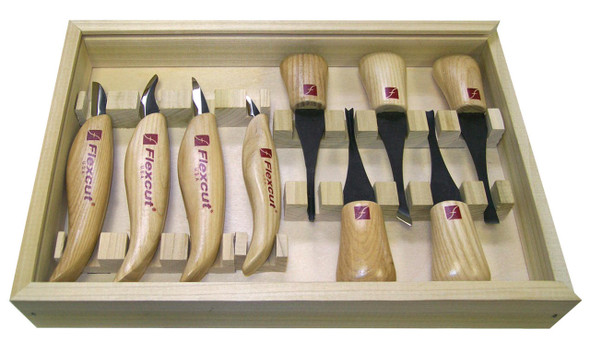 Flexcut Deluxe Palm and Knife Set