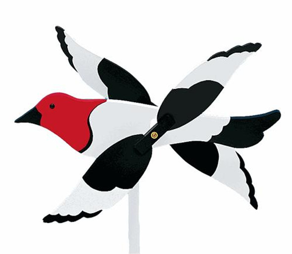 This is how your finished whirligig will look when using our  Wood Pecker Whirligig Plan