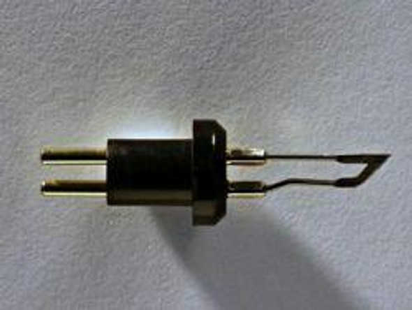 A view of the  Colwood Replaceable Woodburning Tip with a small rounded heel on the skew like tip.
