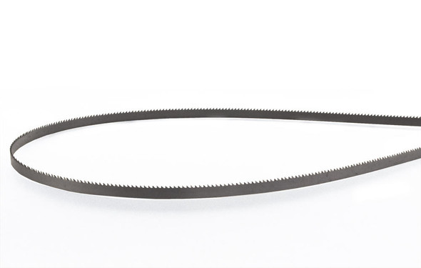 This is a Flex Back Band Saw Blade taken out of the package and uncoiled.