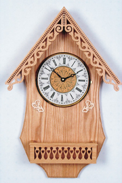 This is a view of the finished clock using or Norway Clock Pattern.