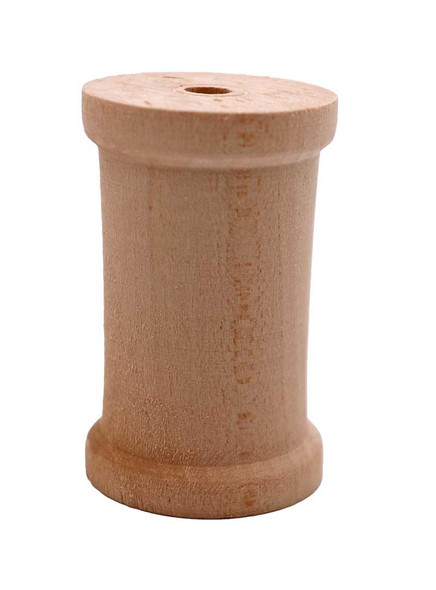 A small size basswood spool.