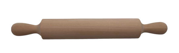 A basswood rolling pin half.