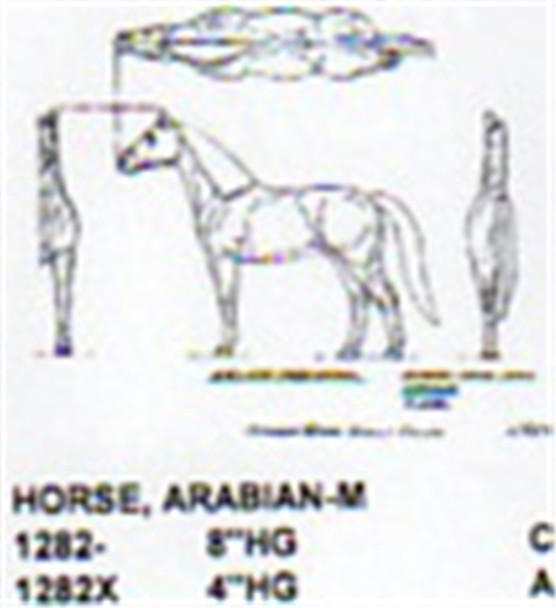 Arabian Horse Standing 4" High