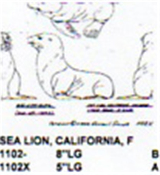 California Sea Lion Lying Down 5" Long