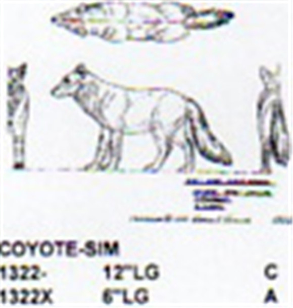 Coyote Standing 12" Long
