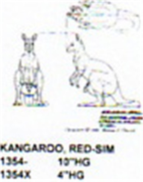 Red Kangaroo Standing-Hind Legs 10 " High