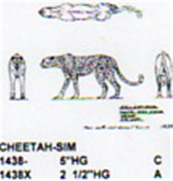 Cheetah Walking 5" Long