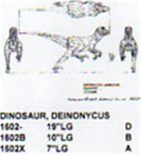 Deinonycus Dinosaur Running 10" Long