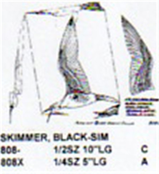 Black Skimmer Skimming Water 1/2 Size