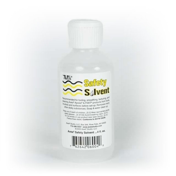 Aves Safety Solvent in a 4 oz bottle.