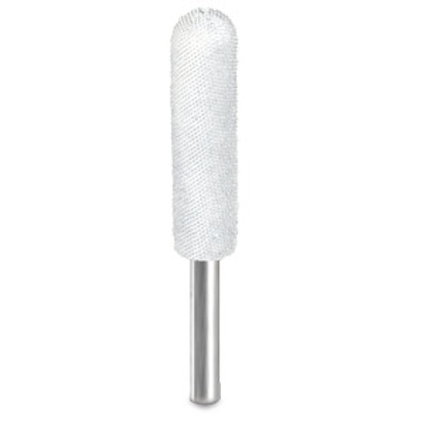 This is a white coated SaburrTooth Whisper 1/2" x 2" Ball Nose Burr Ex-Fine with a 1/4 inch metal shaft.