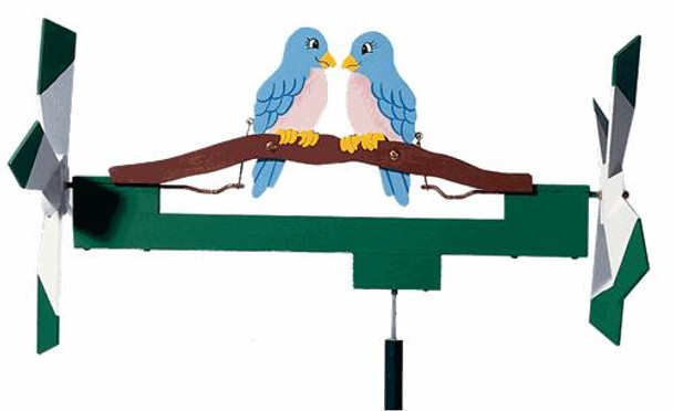 This is the assembled and painted cut out using the Love Birds Whirligig Plan