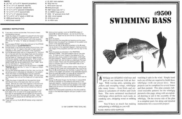 This is the from and back page of the Swimming Bass Whirligig Plan
