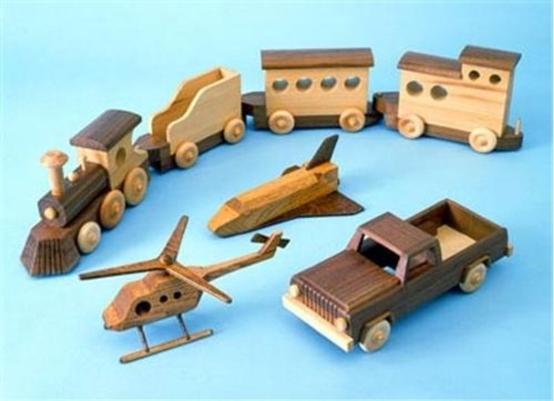 This is what your finished whirligig will look when using our Wooden Toys Parts Kit