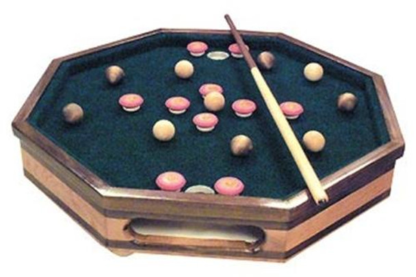 This is how your finished toy will look when using our 
Tabletop Bumper Pool Game Plan.