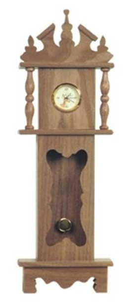 This is how your finished clock will look when using our Wyoming Clock Woodworking Plan.