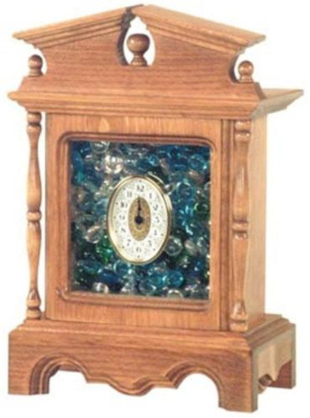 This is how your finished clock will look when using our
 Square Fill Clock Woodworking Plan