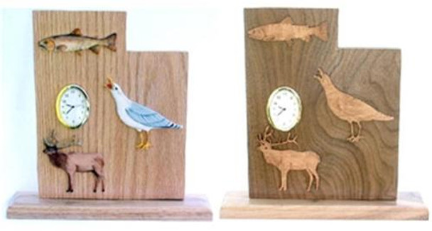 There are two different  views on what your cutouts can look like when building the Utah Scroll Saw Clock Pattern