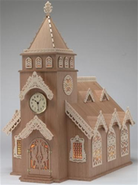 Wildwood Designs Steepled Church Scroll Saw Clock Plan