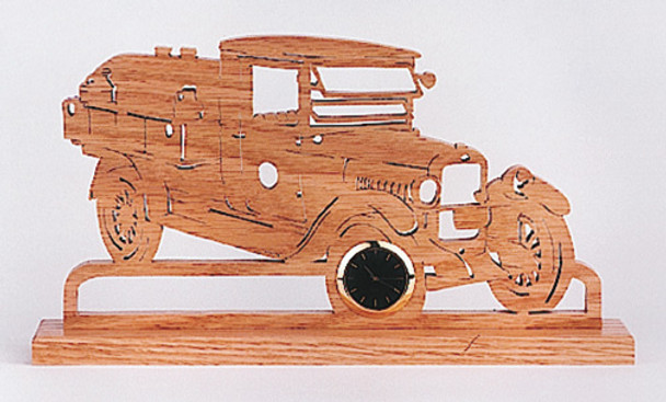 This 1926 Chevy Tanker Clock Pattern is the ideal scroll saw project for the old time car enthusiast.