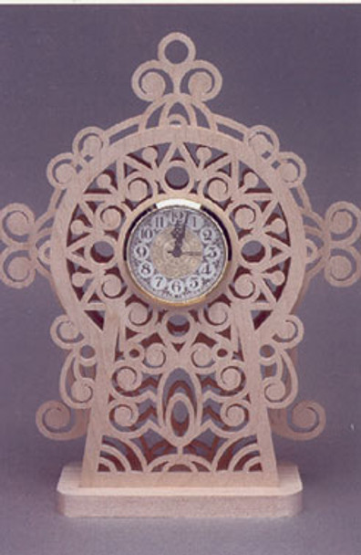 The finished Aztec clock is simply a beautiful display of your scroll saw skills.