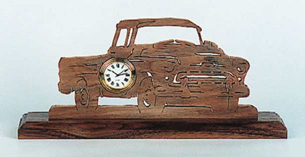 A built car with a clock insert using the Chevy Pickup Truck Clock Pattern.