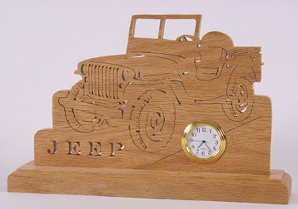 Jeep Desk Clock Plan