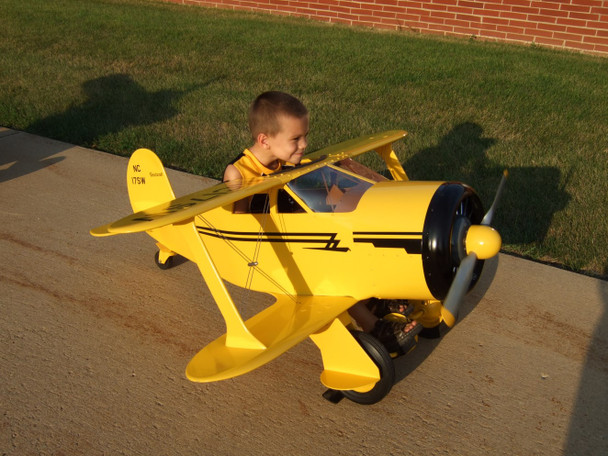 This is what the finished toy looks like when using The Staggerwing Pedal Plane.