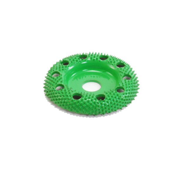 SaburrTooth 2" Donut Wheel Round Face W/ Holes Coarse in green.