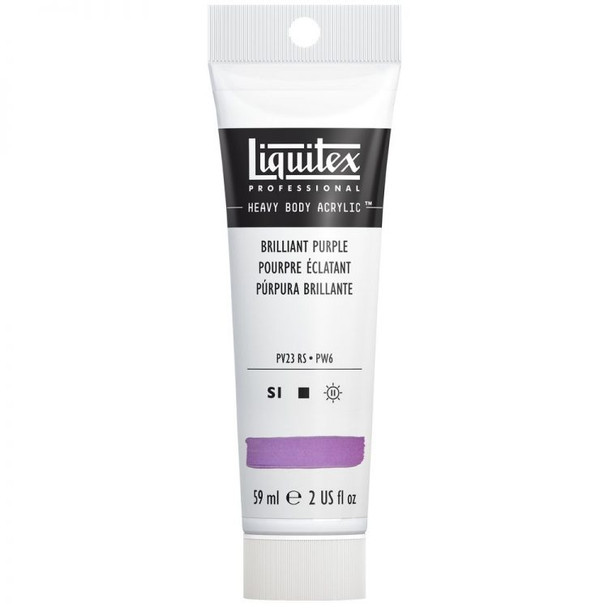 This is a tube of Liquitex Brilliant Purple heavy body paint.