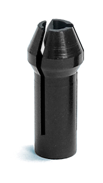 The Foredom 7/32" Collet for 44T Handpiece is black with small slits up the side.