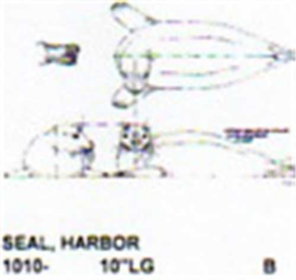 Harbor Seal On Ground 10" Long Sea Animals