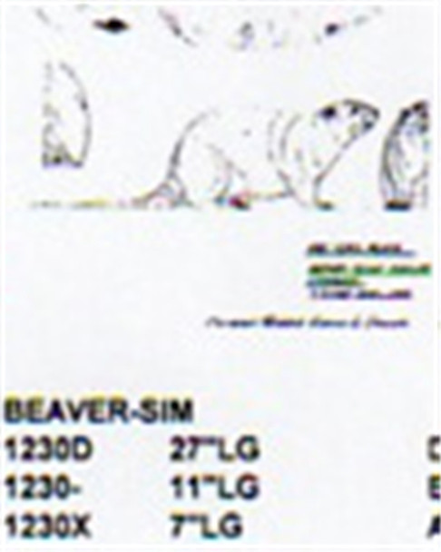 Beaver Standing 7" Long Including Tail