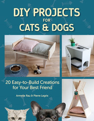 A view of the front cover of this book DIY Projects for Cats & Dogs.