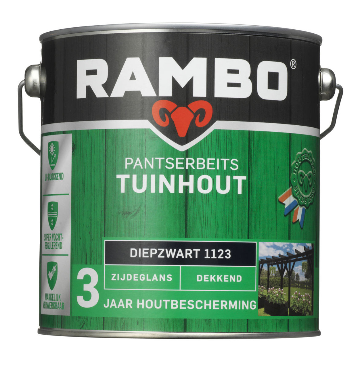 Vergelden Regelmatig thermometer Rambo Pantserbeits Tuinhout Zijdeglans Dekkend | Onlineverf.nl