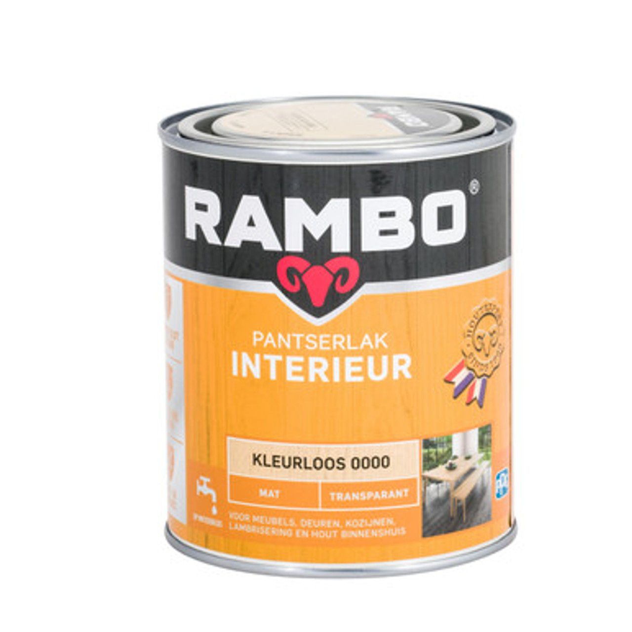 Welvarend kom tot rust infrastructuur Rambo Pantserlak Interieur Transparant Mat | OnlineVerf.nl