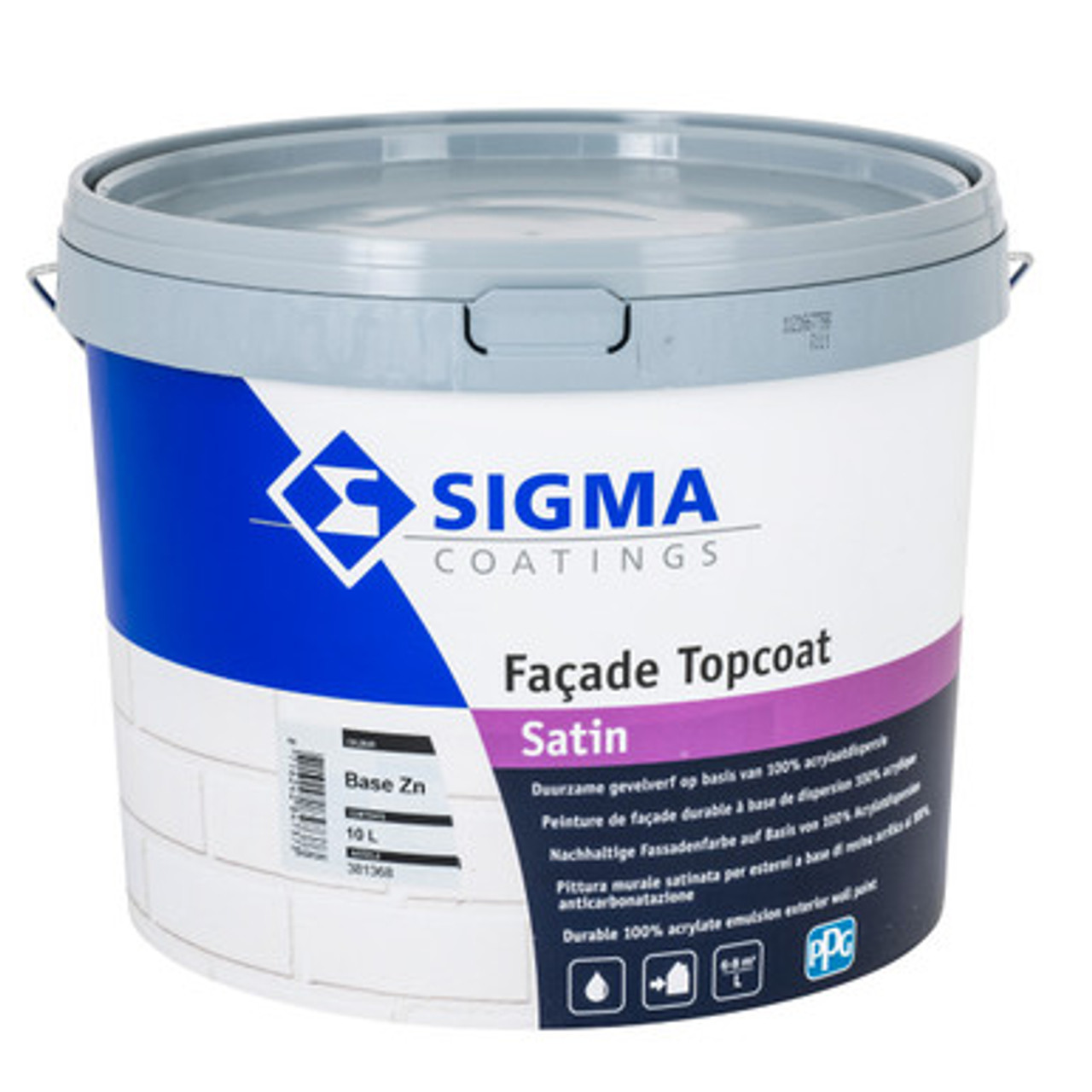 niets tuberculose Vergelding Sigma Facade Topcoat Satin | Sterke muurverf voor buiten | Onlineverf.nl