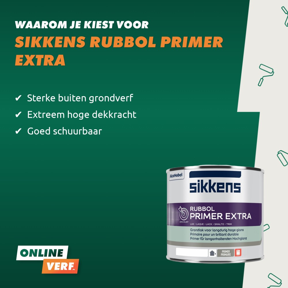 Sikkens Rubbol Primer Extra | Beste grondverf voor buiten
