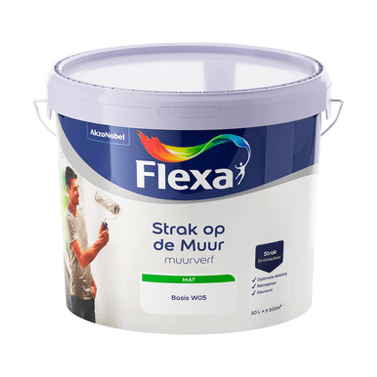 Schuldig Helderheid beu Flexa Strak op de Muur Muurverf Mat kopen | Flexa | Onlineverf.nl