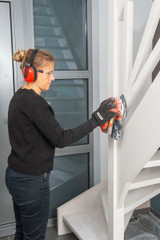 Powerplus Handpalmschuurmachine 20V SET + accu Sfeerbeeld