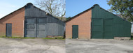 Klantproject | Mark's schuur weer als nieuw met CetaBever in dennegroen