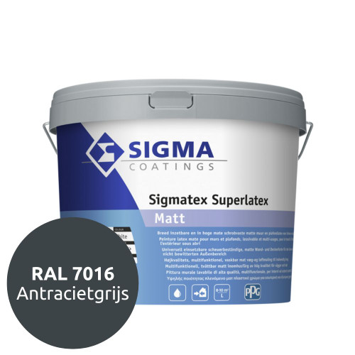Sigma Sigmatex Superlatex Matt | 10 liter RAL 7016