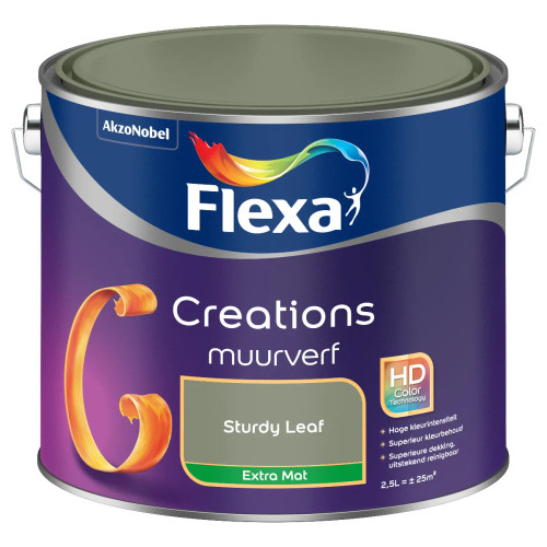 Flexa Creations Muurverf Extra Mat - 2,5 liter Sturdy Leaf