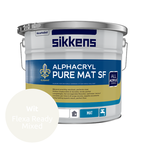 Sikkens Alphacryl Pure Mat SF - 10 liter Wit Flexa
