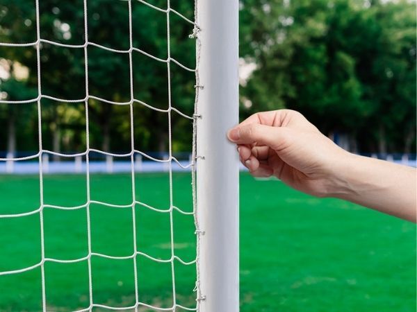 wit fris nieuw voetbaldoel