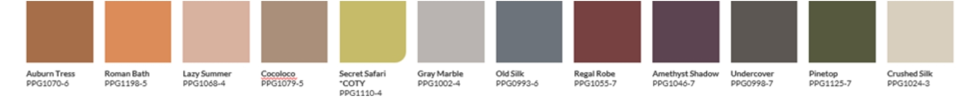 Authentieke trend kleuren
