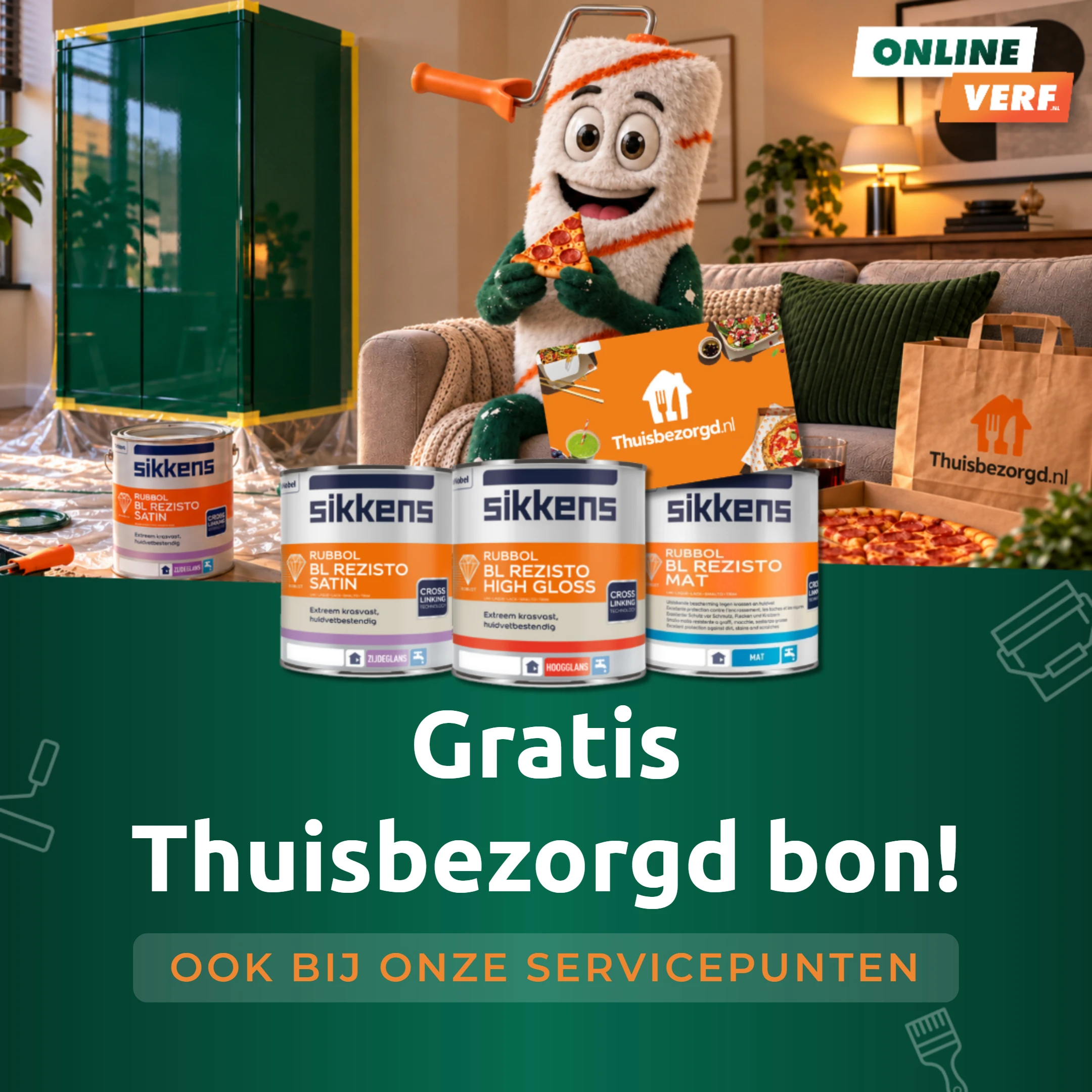 Gratis Thuisbezorgd bon